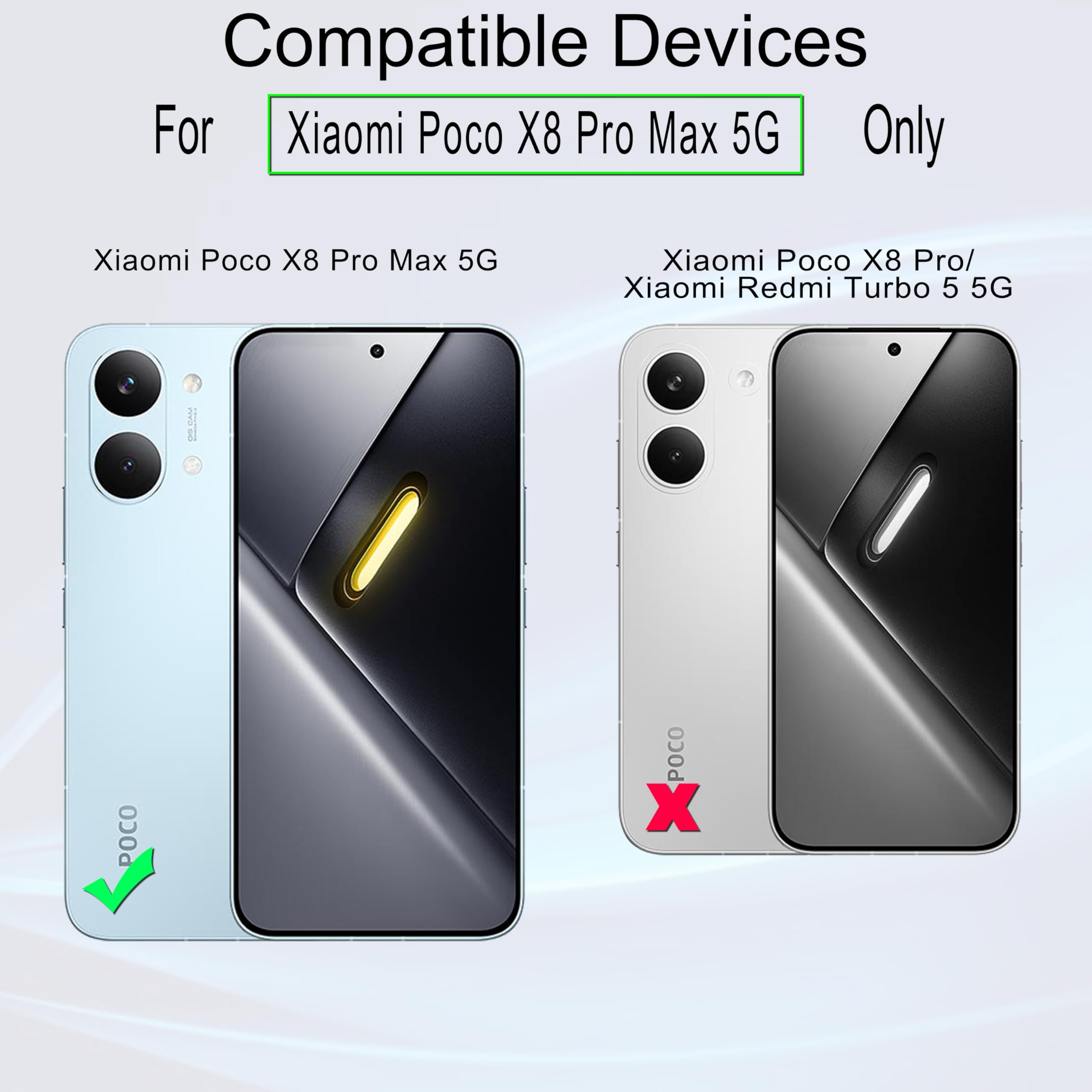 Amazon | Ibywind 対応 Xiaomi Poco X8 Pro Max ガラスフィルム 2 枚